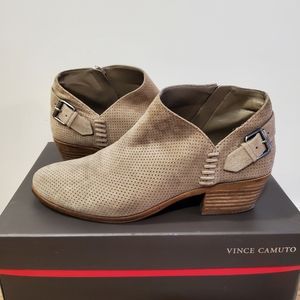 Vince Camuto Parveen Suede Ankle Booties Shoes